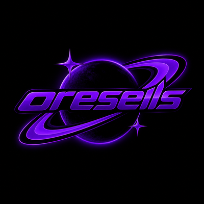 ORESells paars en zwart logo